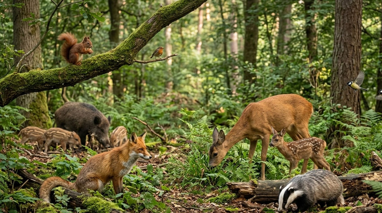 Animaux de la foret