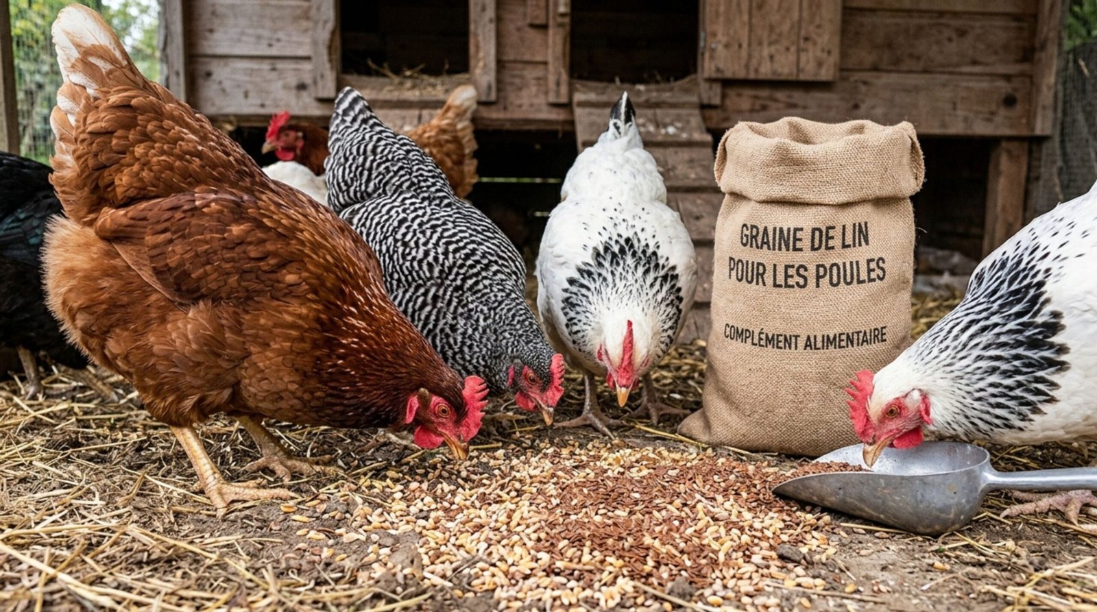 Graine de lin pour les poules