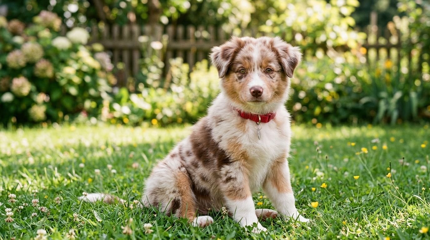 berger australien rouge merle chiot