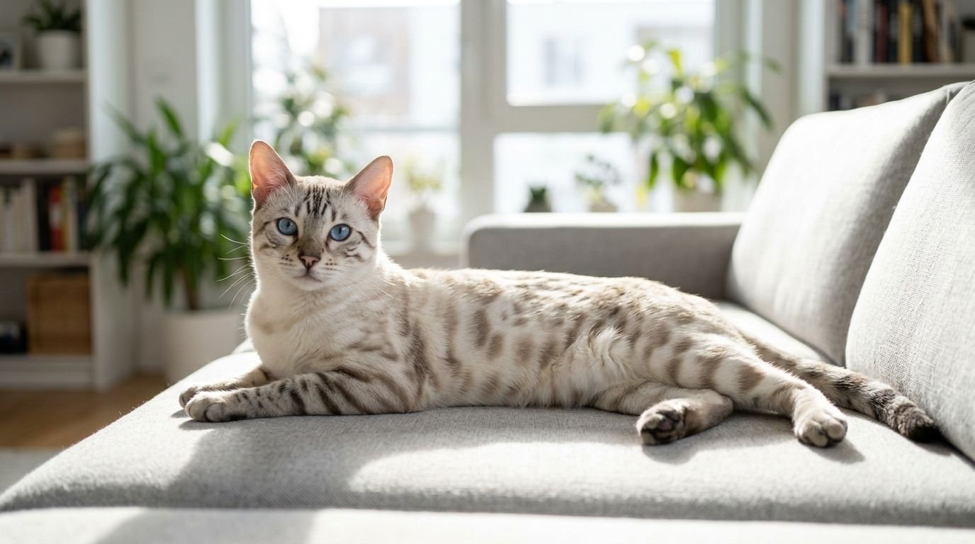 chat bengal blanc