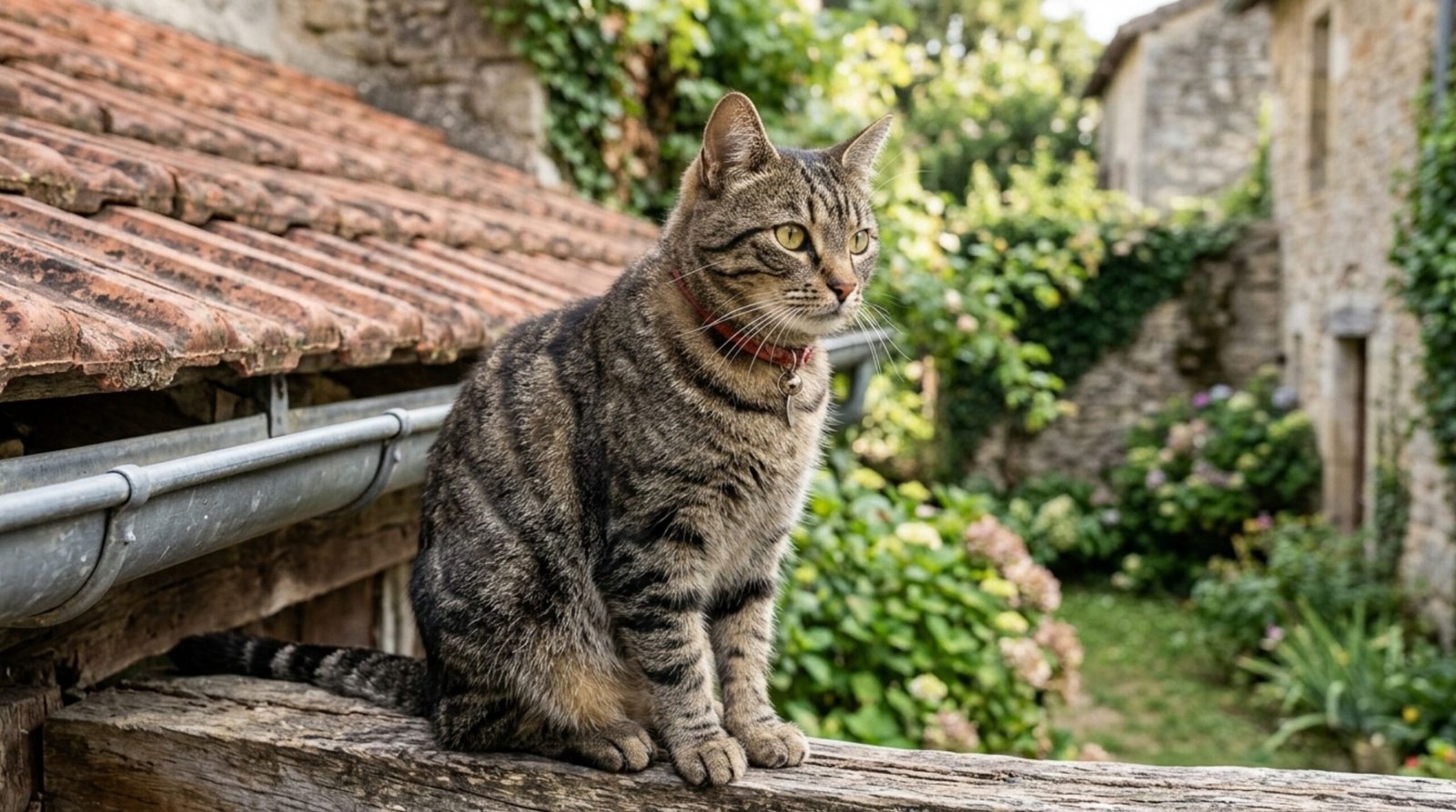 Chat de gouttière tigré